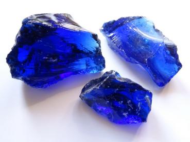 Glasbrocken kobaltblau | dunkelblau